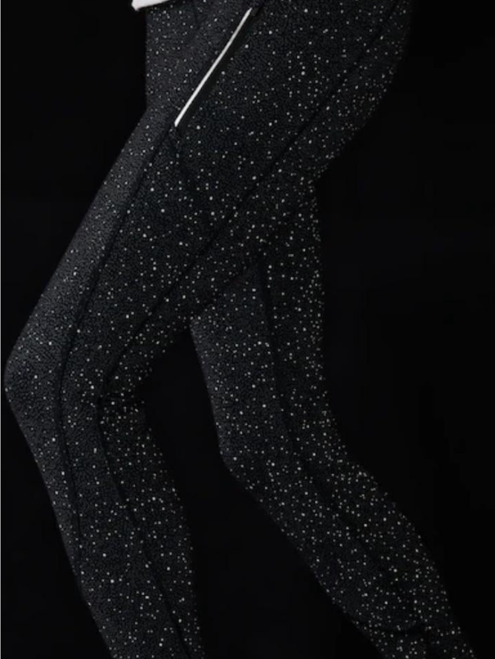Athleta Rainier Reflective Tight - Black with Silver Dots